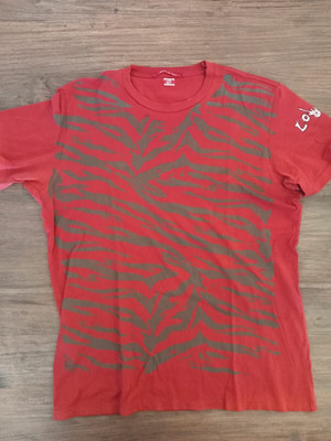 RA-RE T-Shirt XL   Zebra Print   Distressed Look   Made in Italy   Strass-Logo