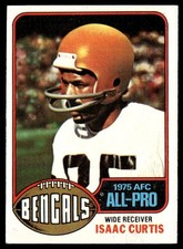 1976 Topps Isaac Curtis Cincinnati Bengals #250
