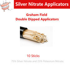 10 Silver Nitrate Sticks 6" Caustic Woodden Sticks, Double Dipped Exp 2026