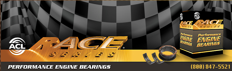 ACL 5M8353HX-STD Main Bearing Set (Upper & Lower) - Tri-Metal, .001" Extra Clearance, For Mazda 4 B6/BP/BP-T Engines