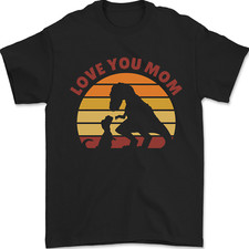 T-Rex Mom Mothers Day T-Shirt da uomo dinosauro 100% cotone