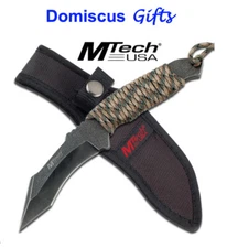 9" NEW! M-TECH Camouflage Paracord Hunting Knife TACTICAL Camo Dagger MILITARY
