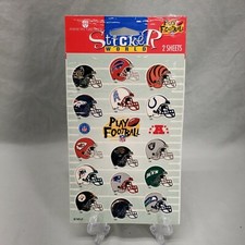 Vintage American Greetings Sticker World NFL Football Stickers 2 Sheets New