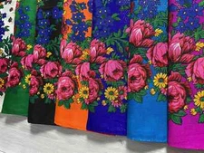 Scarf Traditional Ukrainian Scarf With Gold Thread.