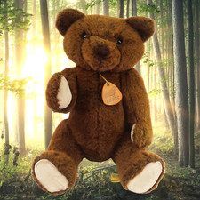 Elegante Dakin Articulated Brown Teddy Bear 1983 Swivel Head Handcrafted USA 19"
