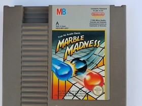 ⭐️ NINTENDO NES  - MARBLE MADNESS (1988) Retro Gaming PAL GAME CARTRIDGE ⭐️