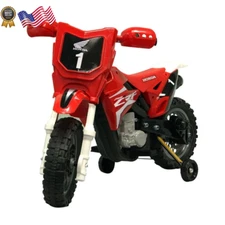 Honda CRF250R Toddler Kids Electric 6V Toy Dirt Bike Red