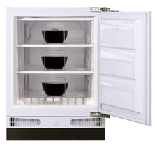 CDA FW381 60cm Wide Integrated Upright Under Counter Freezer - White