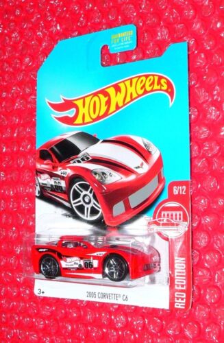2017 Hot Wheels  2005 Corvette C6 RED EDITION  FDR63-D9B0G  G case - Picture 1 of 3