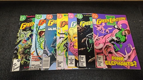 1987 DC COMICS GREEN LANTERN CORPS SET #211-217 HIGH GRADE VINTAGE HAL JORDAN