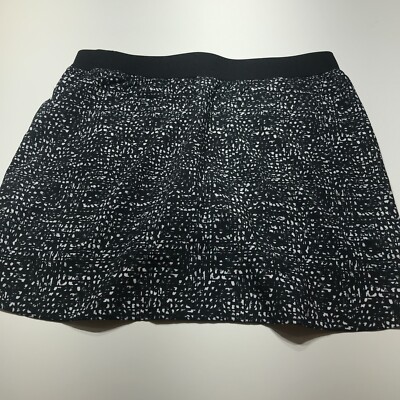 Cypress Club Skort Womens Large Built-in Shorts Tummy Smoothing Black White