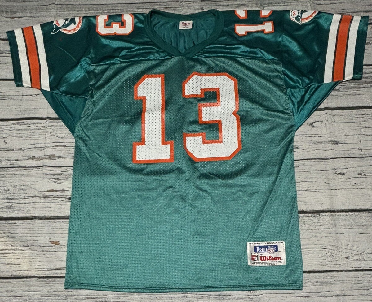 Vintage Dan Marino Miami Dolphins Wilson Jersey Mens Size Large