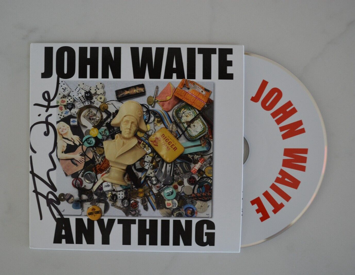 JOHN WAITE SIGNED ANYTHING CD (4 tracks) auto autographed