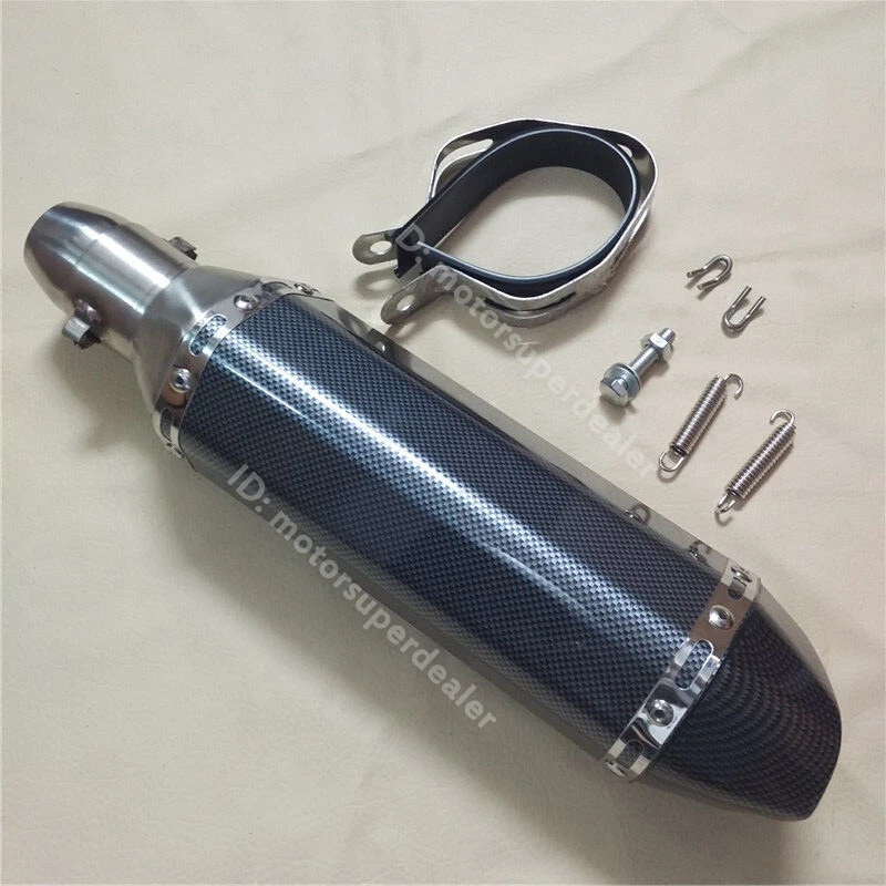 Para Yamaha Zuma 125 BWS tubo de escape dianteiro silenciador pontas sistema modificado 370mm - Imagem 3 de 4