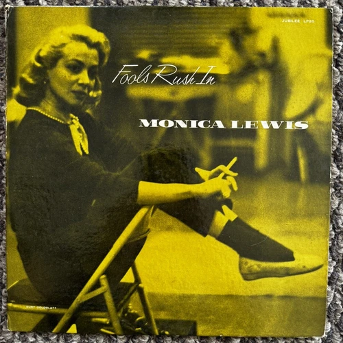 Monica Lewis Fools Rush In - 1st 10" Jubilee LP-20 NM - Rare Jazz DG