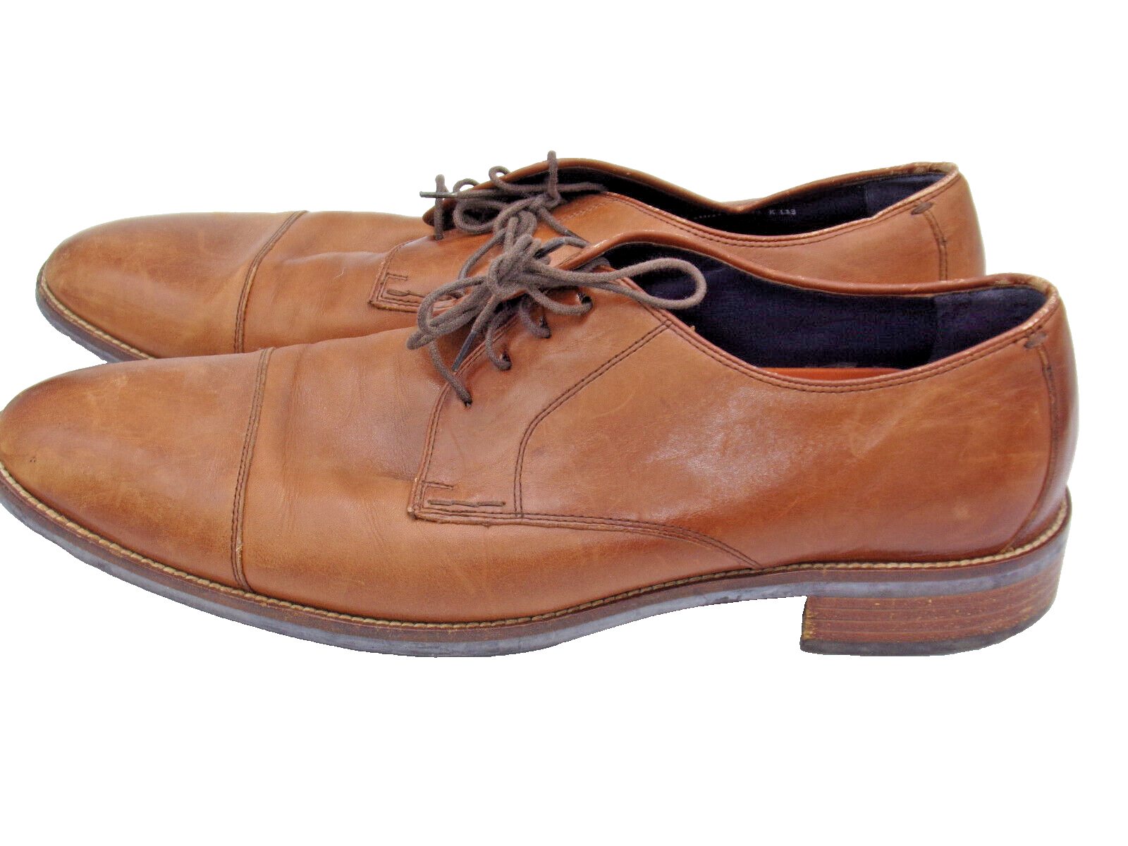 SAOLA Scarpe eleganti Oxford Cole Haan da uomo 11 5 M Lenox Hill C11632 in pelle marrone punta a cappuccio