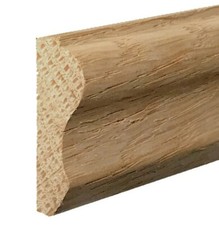 Solid White Oak 20mm x 50mm Ogee Decorative Dado Rail Moulding