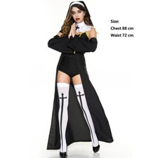 Adult Ladies Non Priest Fancy Dress Uniform Halloween Costume Cosplay