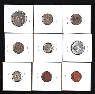 SINGAPORE 1967-1976 SET OF 9 COINS | eBay
