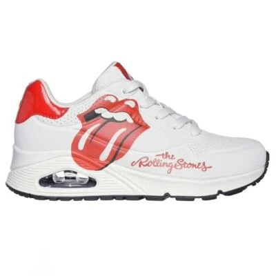 Skechers Uno - Rolling Stones Trainers Sneakers Fitness Gym UK