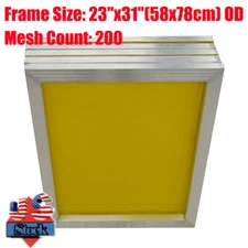 6 PACK 58 x 78cm Aluminum Frame Silk Screen Printing Screens 200 Yellow Mesh