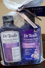 Dr. Teal's Foaming Bath Set Sooth  Sleep / Sleep Bath Gift or Travel Set