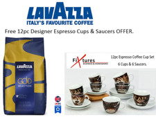 LAVAZZA Gold Selection Coffee Beans buy 6 x 1kg  - FREE CUPS WITH 6BAGS