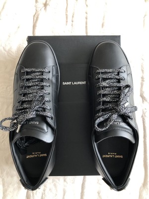 saint laurent lips sneakers black