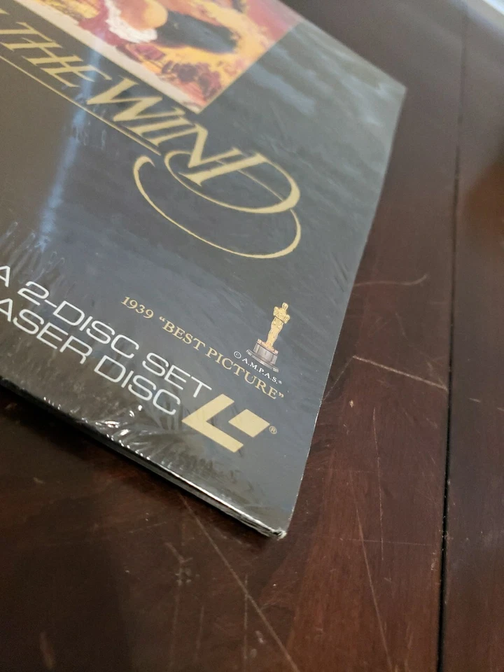 Sealed Laserdisc Gone With The Wind Widescreen Clark Gable Funky Formats U4 Foto 3 de 4