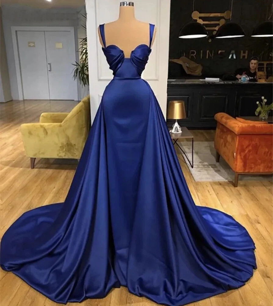 Buy Bridesmaids Dresses Online | Deep V-Neck Stretch Satin Mermaid Dress  with Slight Train CS103 by Cynthia & Sahar