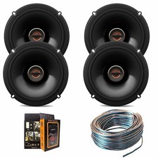 4x Infinity REF-6522EX Shallow-Mount 6-1/2 6.5" 165W Coaxial Speaker Wire