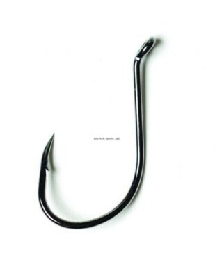 Eagle Claw L2BGH-2 Lazer Sharp Octopus Hook #2 Offset Up Eye Platinum BL 10-Pack