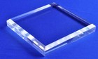 Clear Acrylic Square Beveled Display Base, 5" W x 5"D x 3/4" H FREE SHIPPING