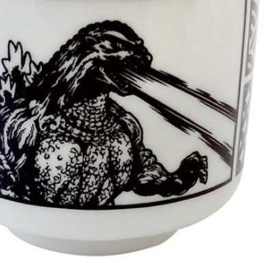 Godzilla sake cup D / Japanese pattern Fire-breathing TOHO