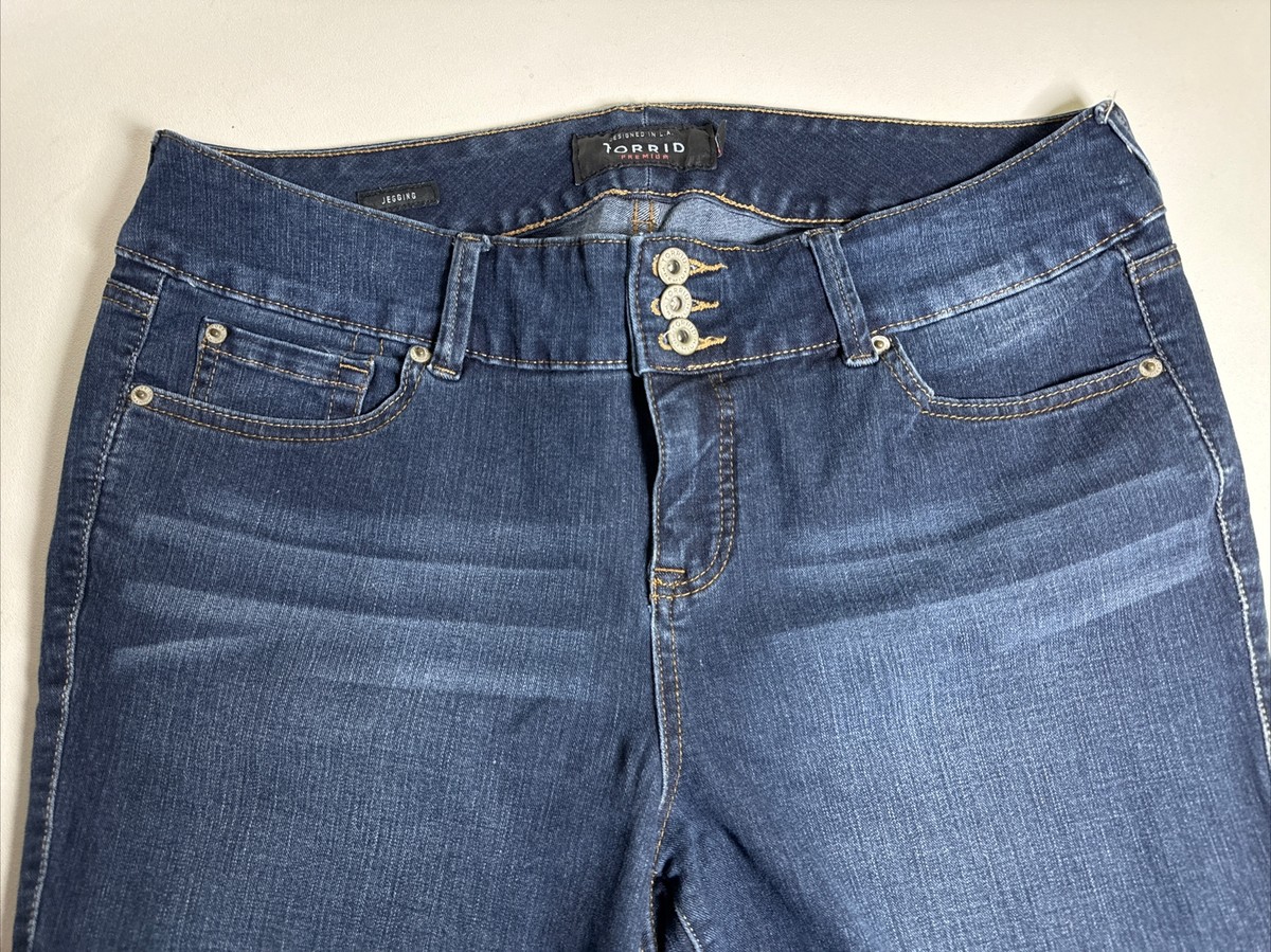 Torrid Jeggings Size 18 R Dark Wash Lower Rise