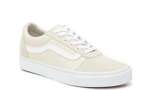 cream colored vans shoes