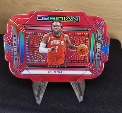 Panini 2020-21 Obsidian - #22 - John Wall - Pitch Black Red Flood
