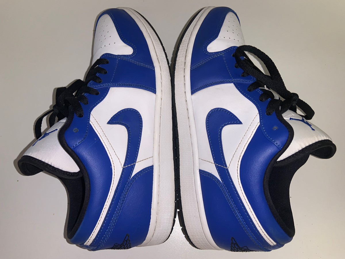 Nike Air Jordan 1 Low Game Royal White & Blue 553558-124 Mens GS
