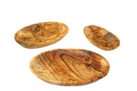 D.O.M.® Schale Oval Olivenholz 3Er Set Holz