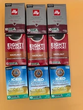Eight O'clock Coffee Hazelnut Peaks, 3 Iced Refreshers 3 illy Coffee