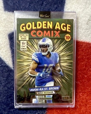 2026 Amon-Ra St. Brown Golden Age Jumbo Mammoth Wild Card True 1/1 Green