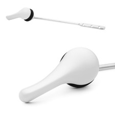 White Toilet Tank Lever Handle Easy Install Universal Fit Durable Design
