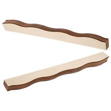12 Pcs Craft Decorative Shelf Wooden Frame Strips Edge Trim for Furniture
