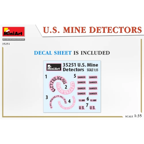 U.S.MINE DETECTORS KIT 1:35 Miniart Kit Figure Militari Modellino Nuovo - Immagine 2 di 4