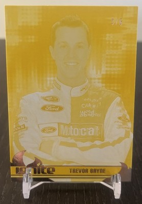 2013 Press Pass Ignite - Trevor Bayne #3 Color Proof Yellow 3/5 (RC)