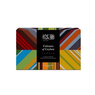 Pure Ceylon Tea - Jaf Tea - 6 varieties of Leaf Tea packs ( 6 * 30g) 180g