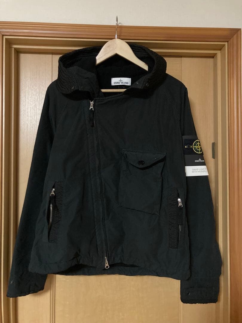 Stone Island Nylon Jacket Parka Black M Size