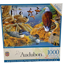 MasterPieces Audubon Lake Life 1000 Piece Jigsaw Puzzle 19.25X26.75 MINT