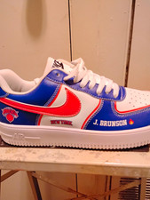 Nike Air Force 1 Low Custom New York Knicks Blue/White/Orange Men  s