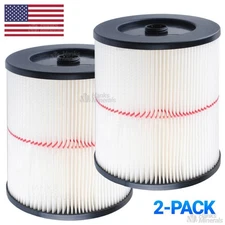 2-Pack 17816 Filter Replacement For Craftsman Shop Vac Wet Dry Vacuum Washable